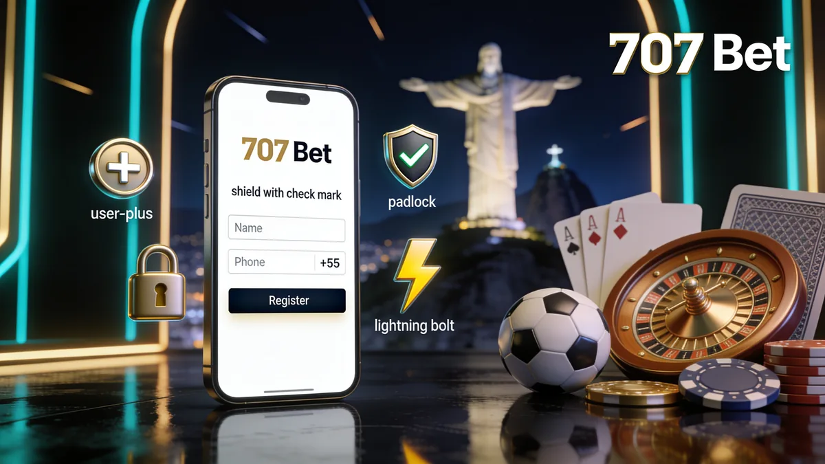 Passo a passo para se cadastrar na 707 bet para jogadores no Brasil